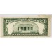 UNITED STATES OF AMERICA 1950 . FIVE 5 DOLLARS BANKNOTE . ERROR . FLAP FOLD BOTH SIDES